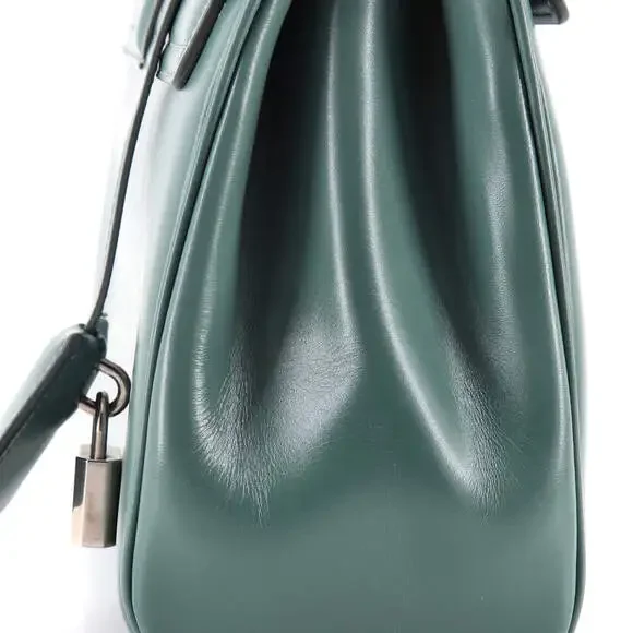 Celine 16 Top Handle Bag Smooth #241393C24B - Picture 7 of 8